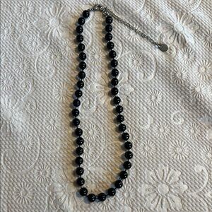 Classic Black Beaded Necklace